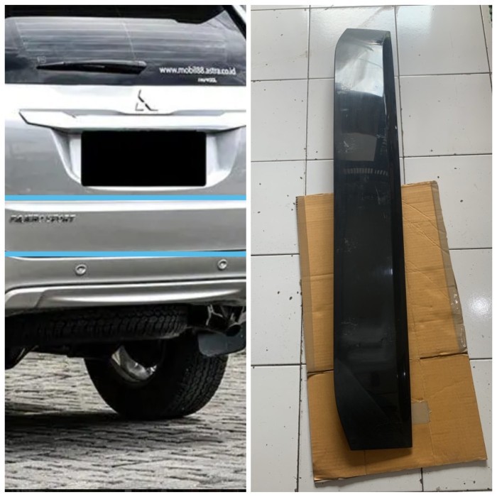 JUAL GARNIS COVER PINTU BAGASI ALL NEW PAJERO SPORT