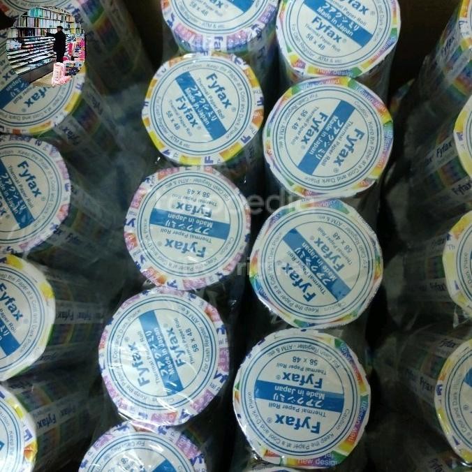 

TERLARIS - kertas thermal roll kasir 58x48 FYFAX isi 100 pcs