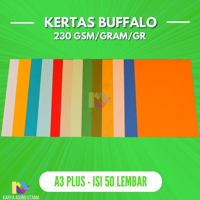 

NEW Kertas Buffalo A3 Plus isi 50 lembar / Kertas Karton Buffalo A3 Plus