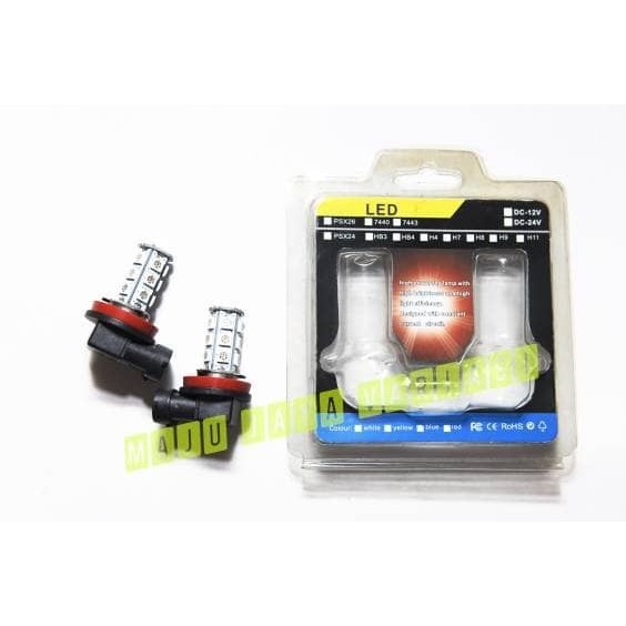 LAMPU LED FOGLAMP H11 18SMD KEDIP/ FLASH