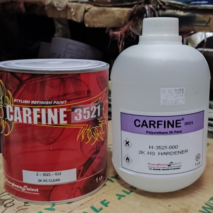 CLEAR KERAS 2K HS CARFINE 3521 1.L HARDENER 2K HS CARFINE 0.5L
