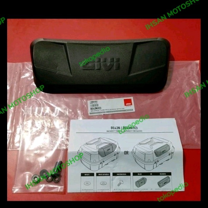 BACKREST SANDARAN BOX GIVI E43 NTL NML ORIGINAL