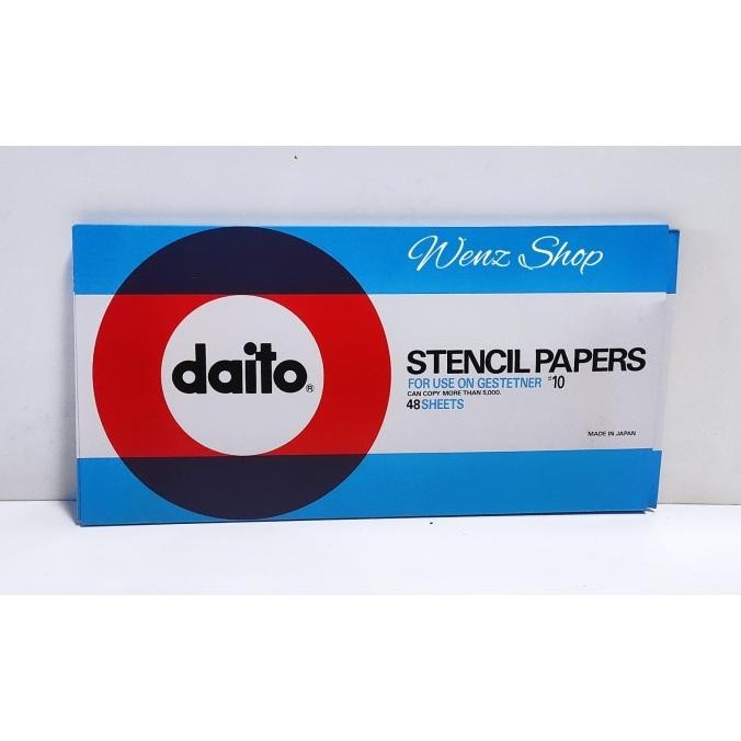 

NEW Stencil Paper Daito Kertas Stencil Daito 48 Lembar