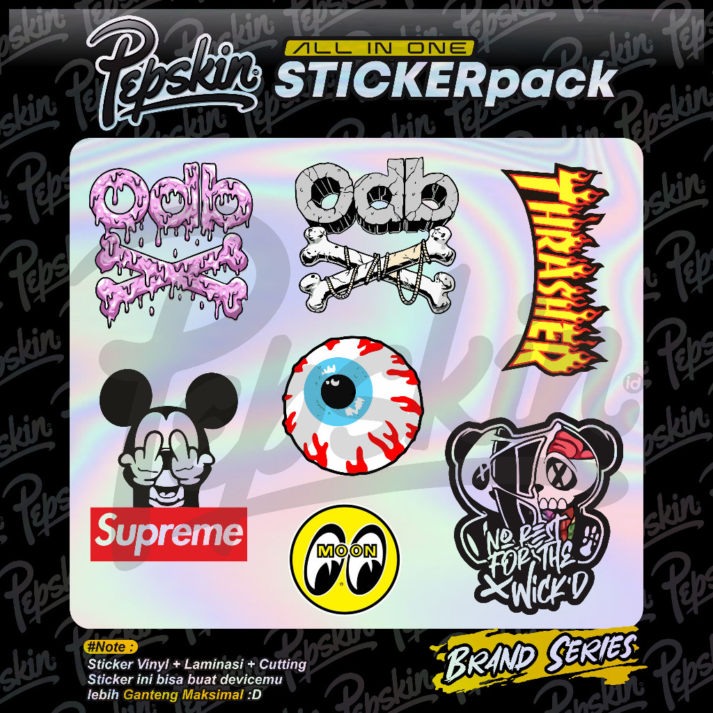 

*Premium Quality* Pack Hologram Brandmix 04 Garskin Custom Stiker Maxdecal Bkn Case COD