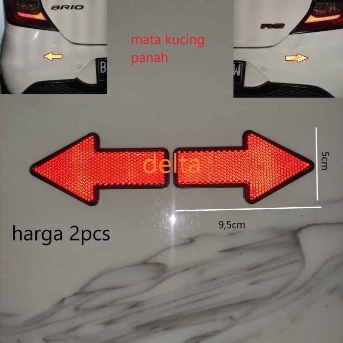 REFLEKTOR MATA KUCING PANAH MOBIL MOTOR SEPEDA UNIVERSAL