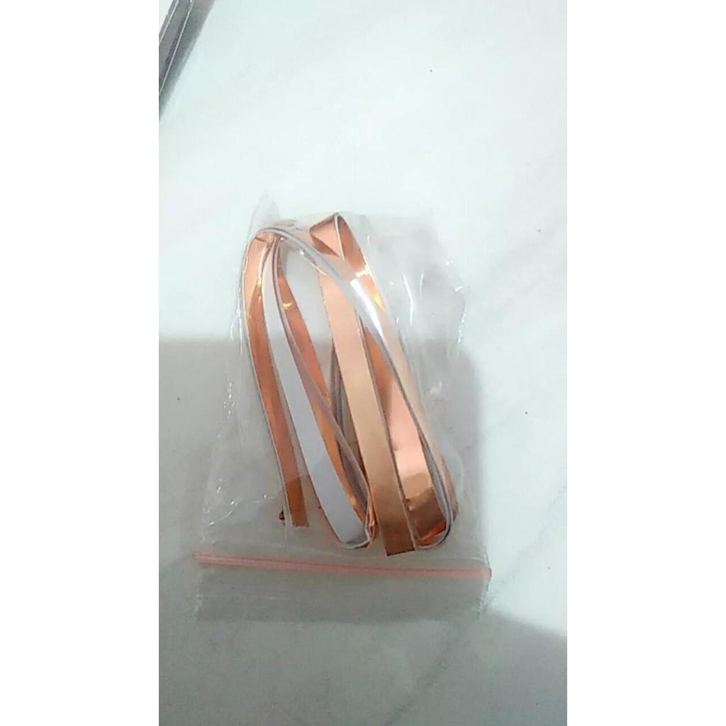 Stiker Tembaga Tape Copper Foil Jalur Konduktor PCB Tape Tembaga 15 MM Stiker PCB 1 Meter