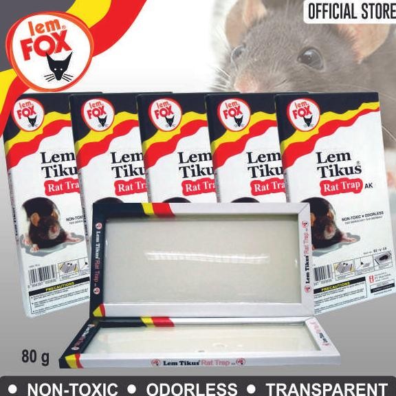 Terbaru Lem Fox Papan Perangkap Tikus Rat Trap AK Tray Bundling 6 pcs