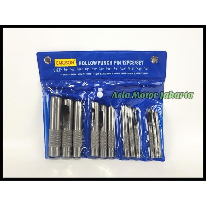 

BEST DEAL ALAT PEMBOLONG GASKET - PLONG SET 12 PCS - HOLLOW PUNCH !!