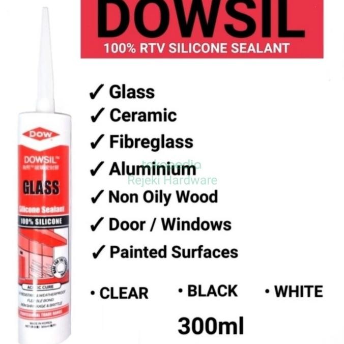 Terbaru Lem Aquarium Kaca Sealent Silicone DOWSIL original