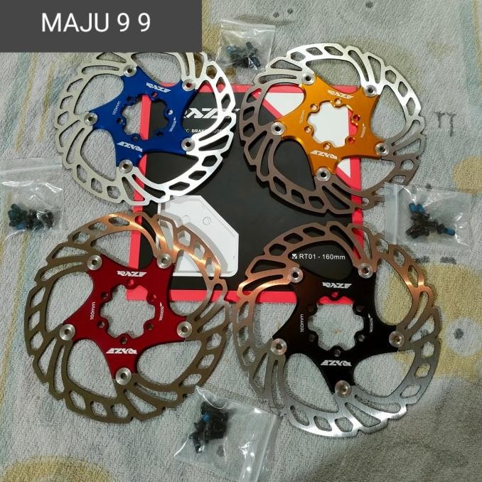 rotor disc raze rt-01 160mm model baut 6 sepeda lipat mtb roadbike ori 