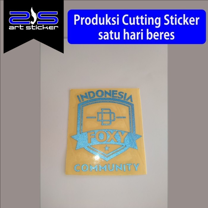 *Premium Quality* Logo Druga Foxy Putih Garskin Custom Stiker Maxdecal Bkn Case COD