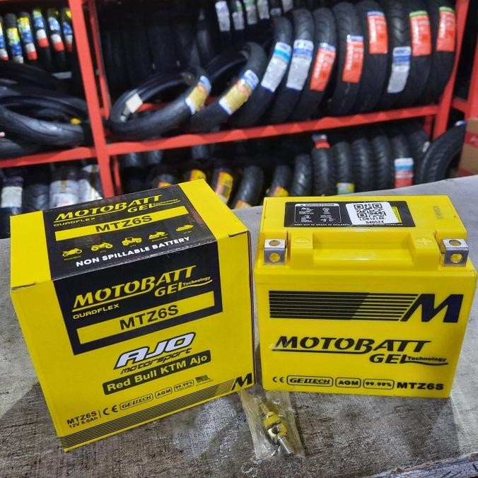 Nmax - Accu Motor Vario 125, Nmax 150 Ccsatria Fu 150 Motobatt Mtz6S Accu Gel