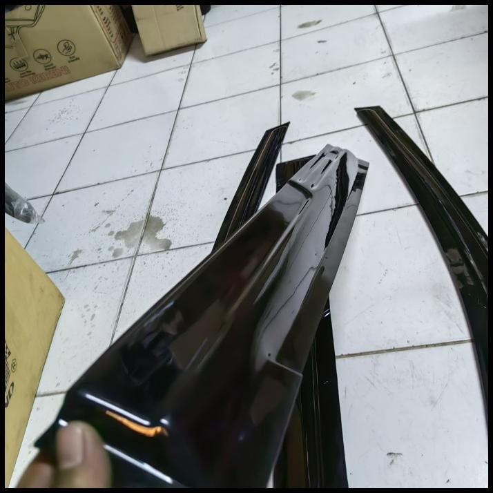 BEST DEAL DOOR VISOR / TALANG AIR / TALANG HUJAN SLIM PREMIUM BLACK KHUSUS TOYOTA SIENTA 2016 