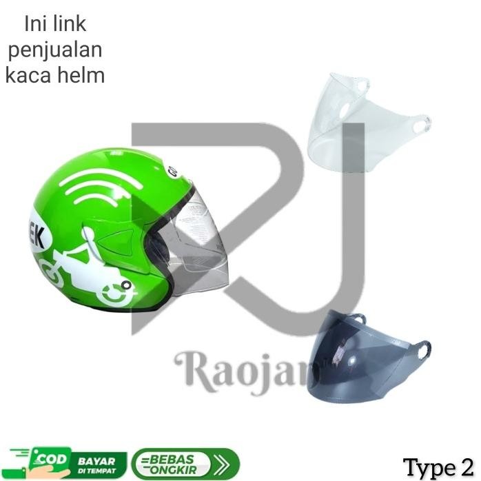 KACA HELM DRIVER GOJEK VISOR HELM GOJEK