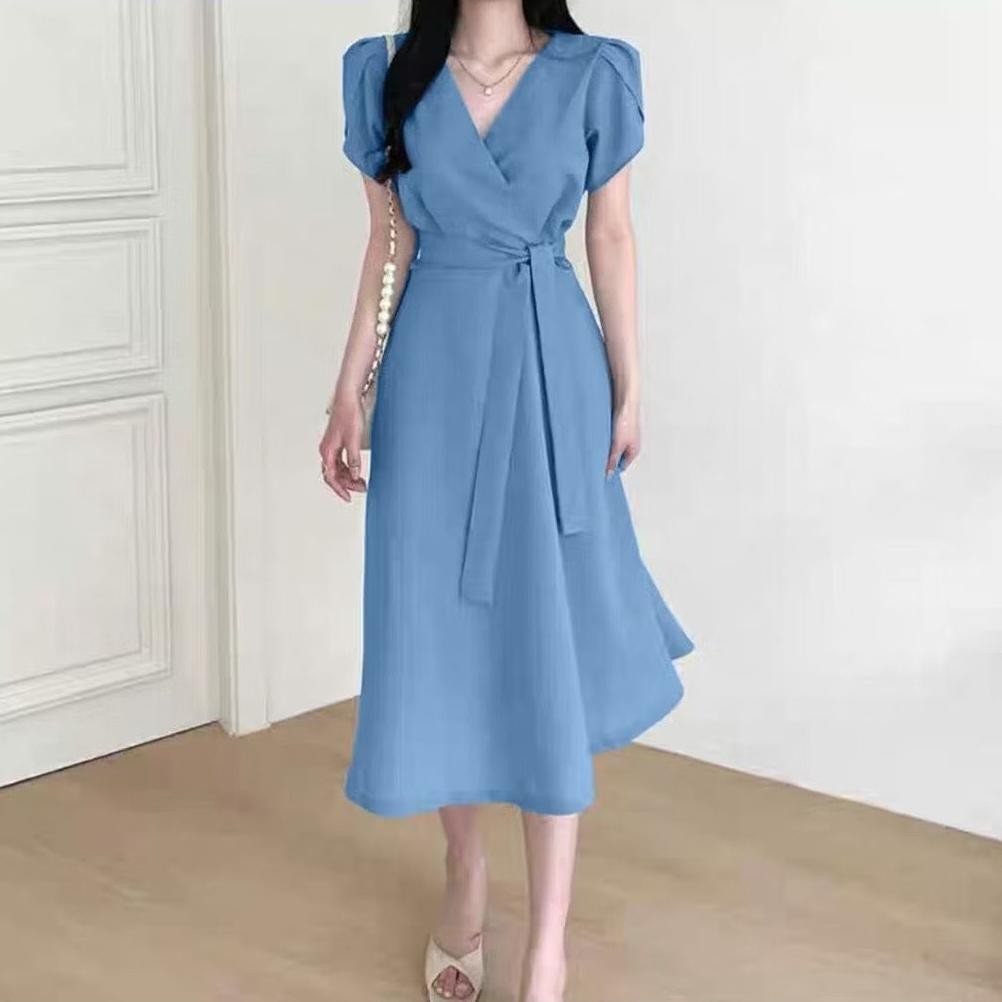 jku Dress Davia Dress Pesta Baju Dres Wanita Casual Terbaru Murah Pakaian Wanita Remaja Dewasa Korea