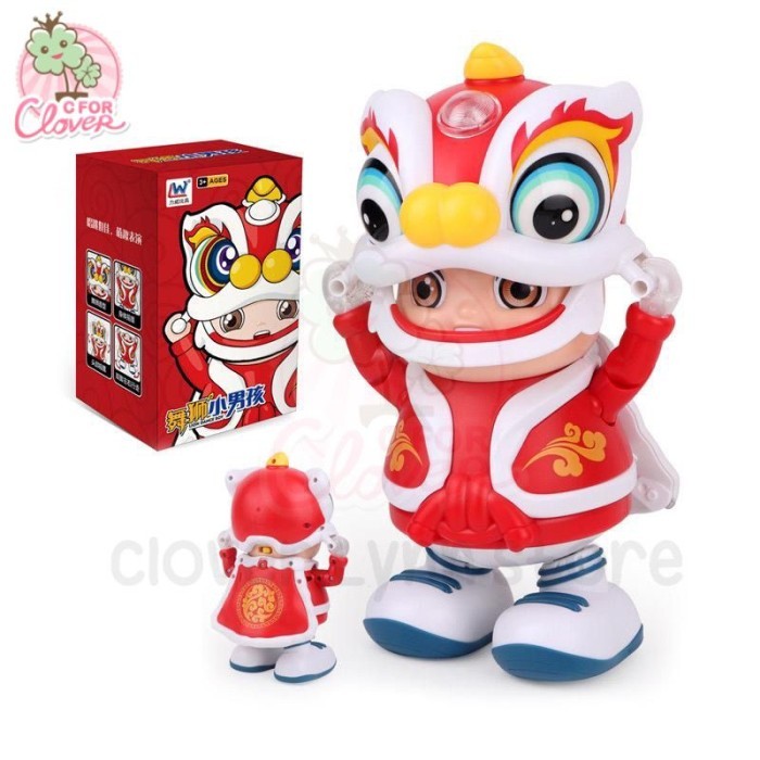 Meno - Cute Boy Barongsai Dancing Boneka Imlek Sincia Barong Joget Dance