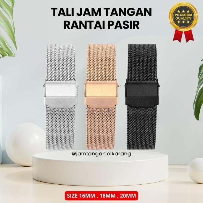 tali - tali jam tangan dw rantai pasir stainless steel premium