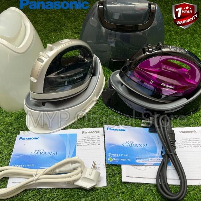 TERMURAH - Setrika Uap Panasonic Tanpa Kabel Cordless Iron NI-WL41 dan NI-WL31