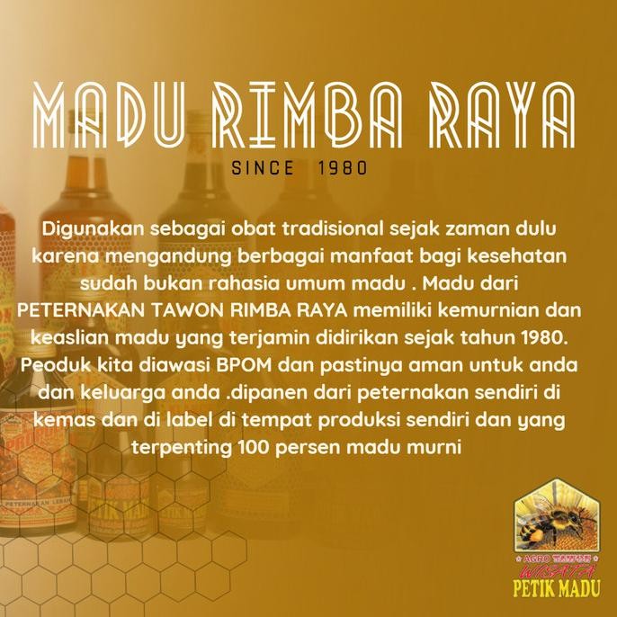 

ROYAL JELLY RIMBA RAYA 100 GR HONEY MADU KESEHATAN HASIL LEBAH BIM