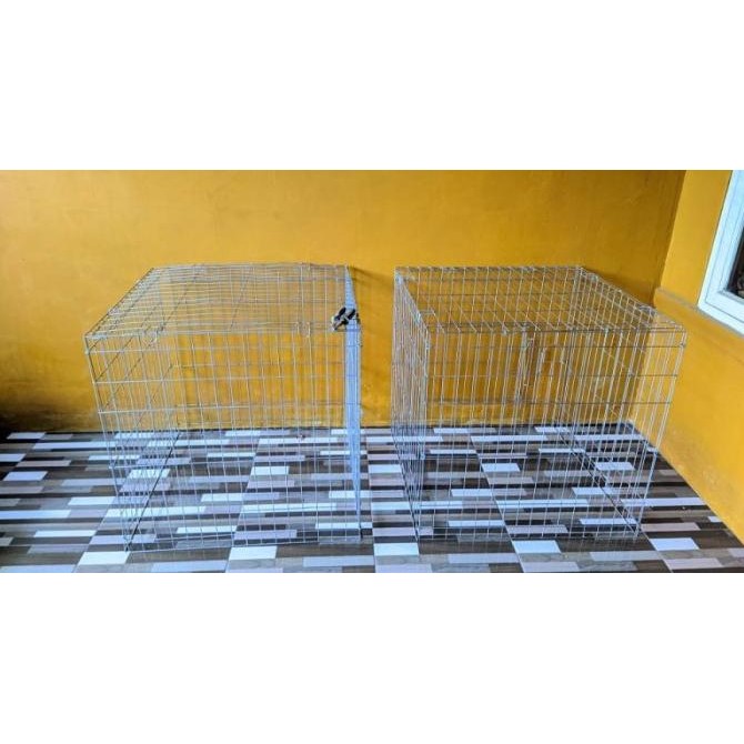 Sangkar kandang besi galvanis kotak kurung kurungan ayam jago laga  LEK