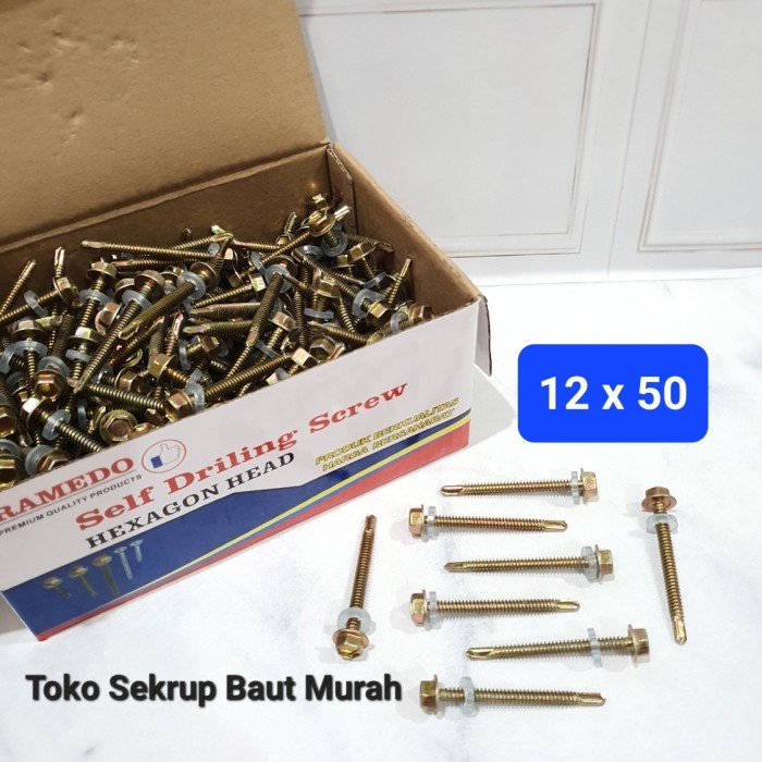 Baut Drilling 12x50 / Roofing Screw / Driling Sds/ 12 x 50