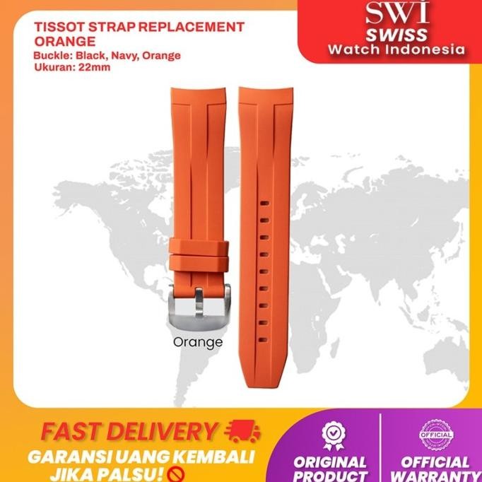 tali - tali karet jam tangan tissot strap seastar 1000 2000 automatic rubber