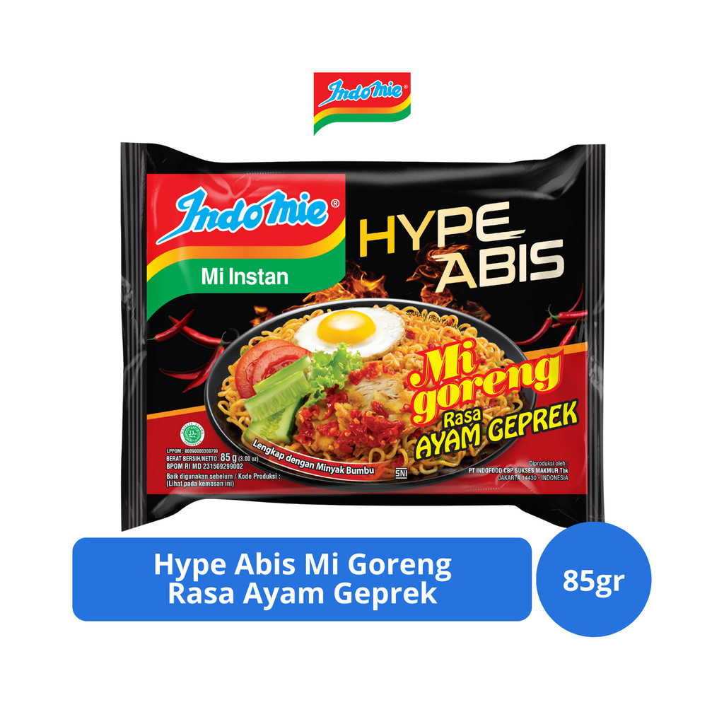 

Indomie Hype Abis Mi Goreng Rasa Ayam Geprek 85gr