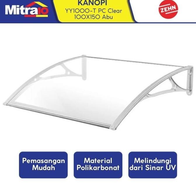 ZEHN AWNING YY1000-T PC HOLLOW CLEAR 100X150 GREY ORIGINAL DAN TERPERCAYA