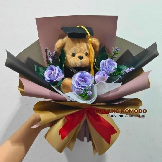 [PREMIUM] BUKET BONEKA WISUDA/HADIAH WISUDA CEWEK/KADO WISUDA CEWEK/BUCKET WISUDA CEWEK/BUKET BUNGA 