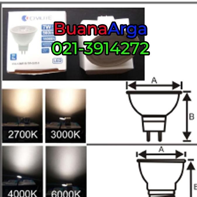 

Lampu Civilite 12 MR-16 GU 5.3 7W 220V