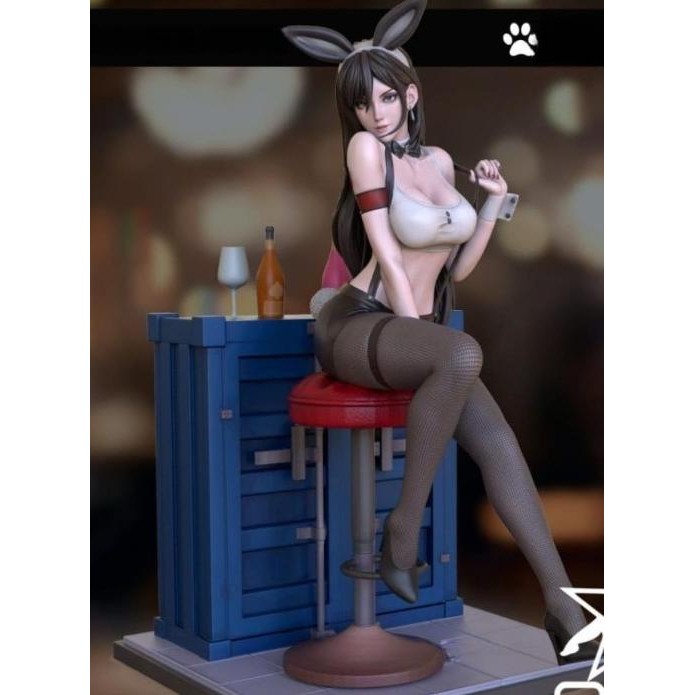 Tersedia Tifa Lockhart Bunny Diorama Resin Kit Figure