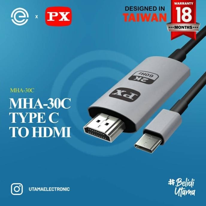 PX Kabel HDMI TV Converter 2K - PX MHA-30C Garansi