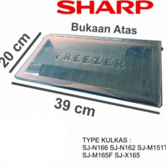 TUTUP FREEZER KULKAS SHARP SJ 16 SERIES