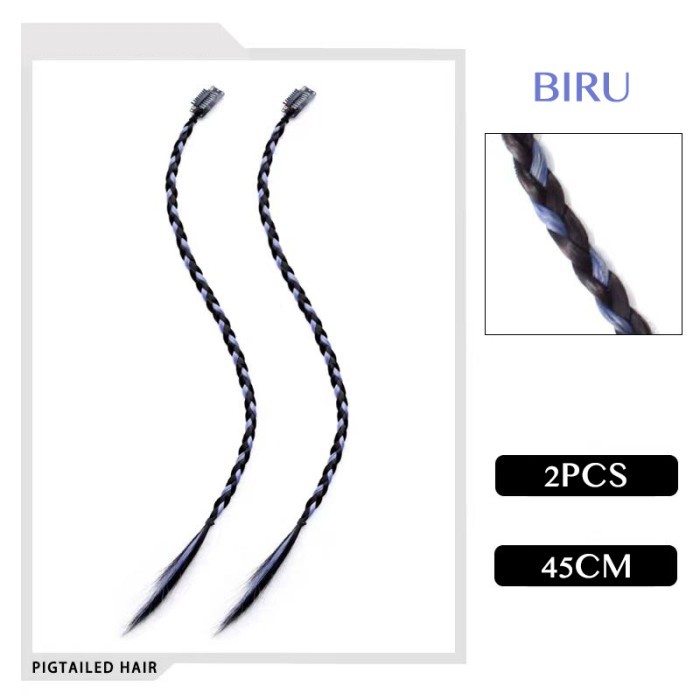 HAIR CLIP EXTENSION KEPANG(2PCS) WIG KEPANG RAMBUT PALSU HAIR CLIP KEPANG HIGHLIGHT RAMBUT SAMBUNG