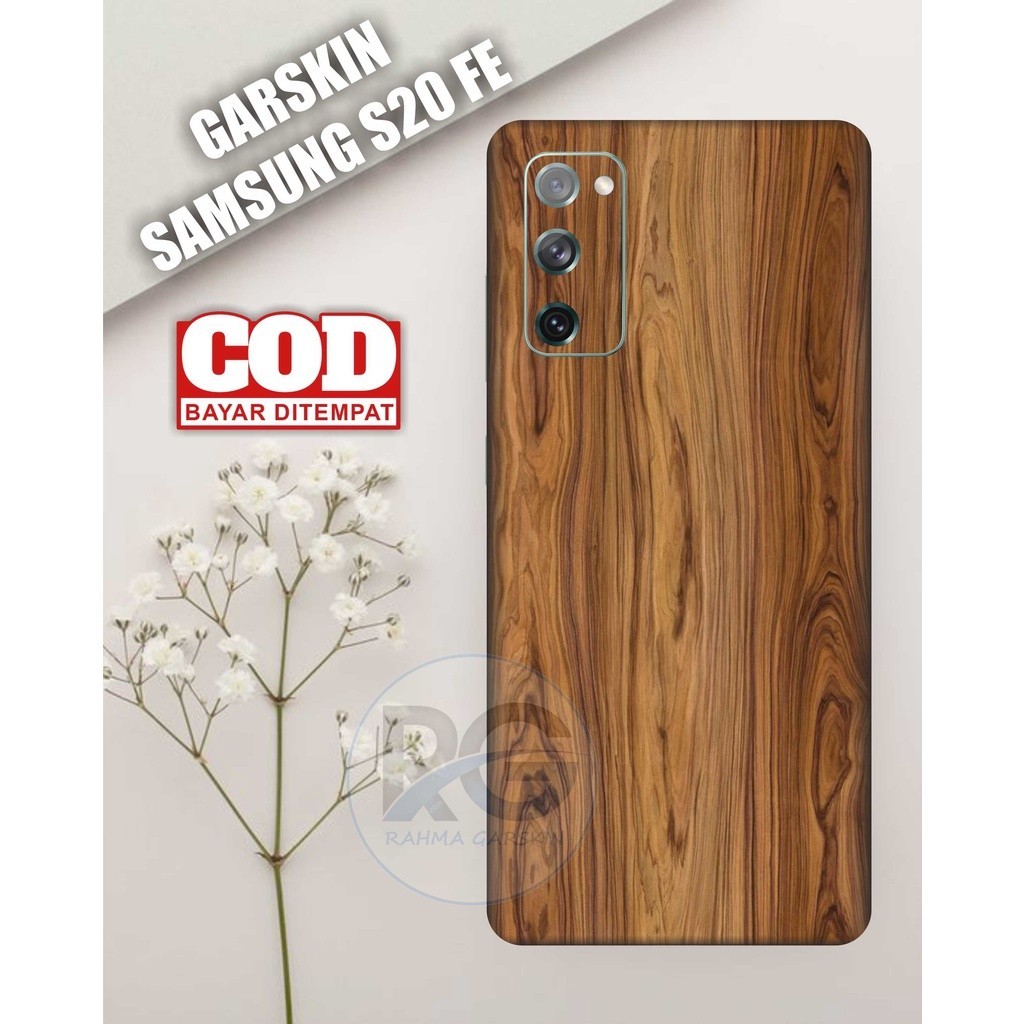 

BestSelling - Samsung S20 Fe 2pcs Motif Wood Garskin Wrap Stiker Premium (FreeCustomOrder)