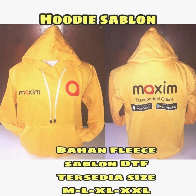 JAKET HOODIE MAXIM OJEK ONLINE BARU SWEATER DISTRO SABLON OJEK ONLINE