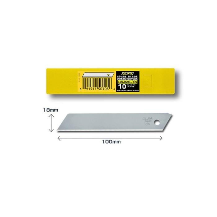 

Refill Cutter 18Mm Solid Blade Cutter Lb-Sol-10 (10Pcs / Pack) Olfa