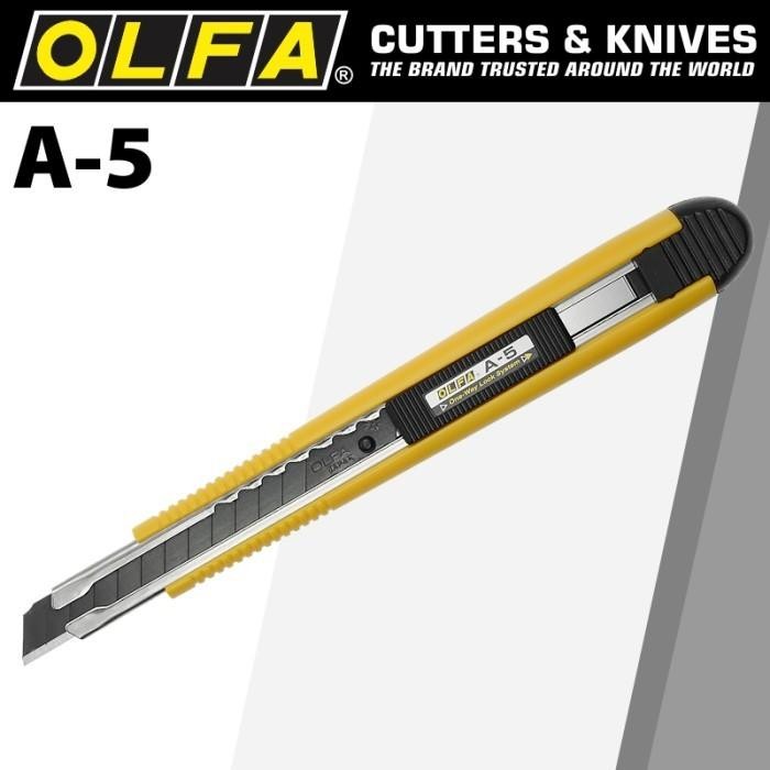 

Pisau Cutter 9Mm A-5 Olfa Snap Off Blade Cutter