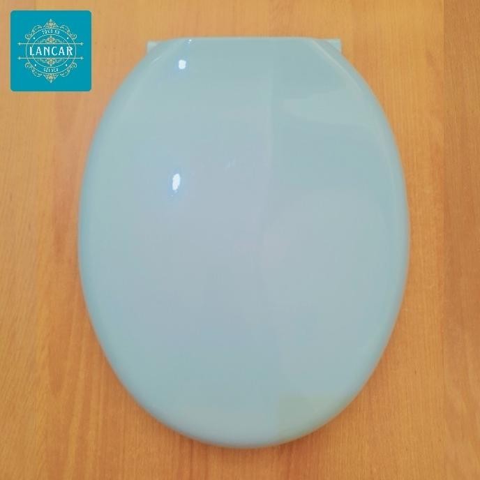 TUTUP CLOSET DUDUK TOILET COVER UNIVERSAL TOTO AMERICAN STANDARD BIRU