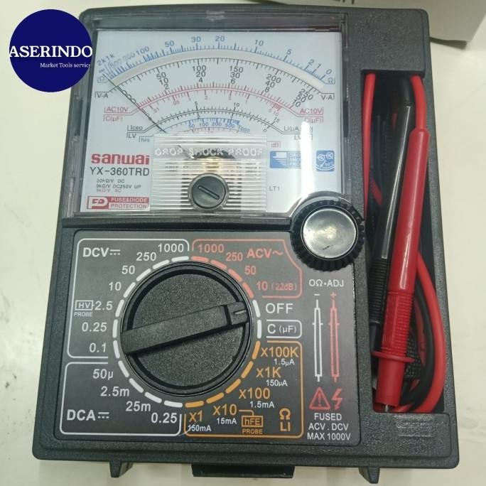 MULTITESTER MULTIMETER SANWA SAMWA SANWAI YX-360TRD ANALOG