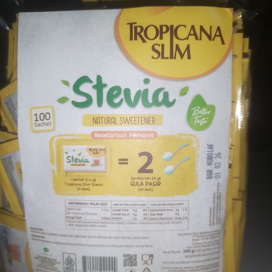 

STEVIA sweetener CLASSIC 100 SACHET