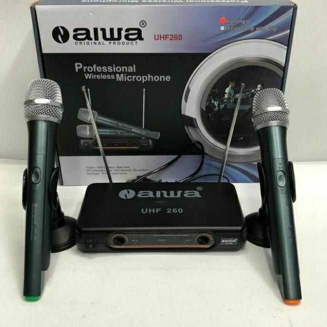 Mic Aiwa UHF 260 wireless Microphon karaoke