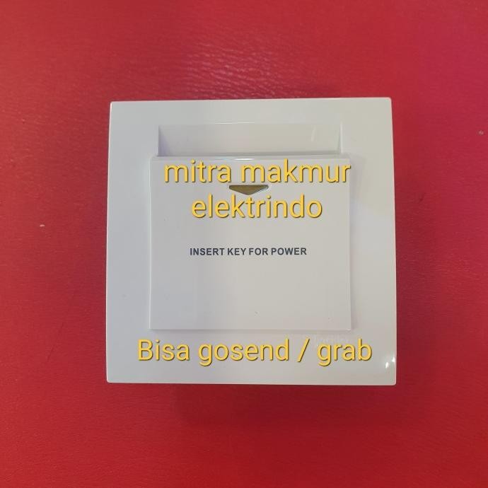 Original saklar kartu schneider /clipsal / key tag schneider / clipsal putih