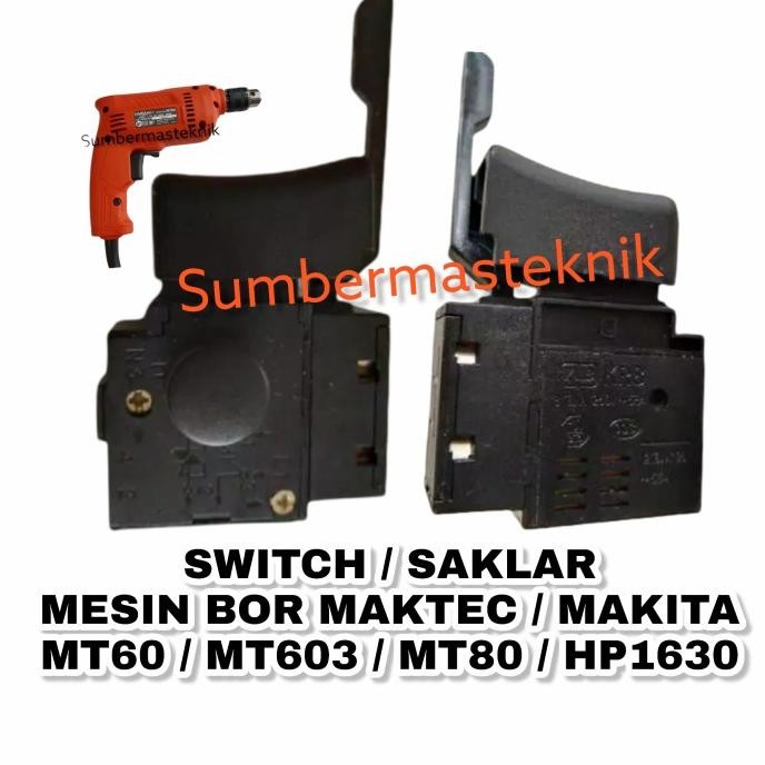 Original SWITCH MAKITA HP1630 SAKLAR ON OFF MESIN BOR TANGAN MAKITA HP 1630