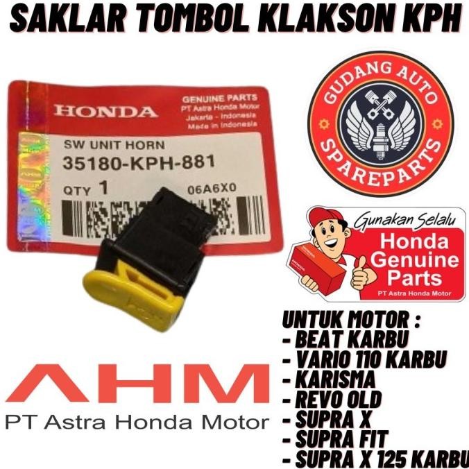 sale original ahm saklar tombol klakson honda beat karbu karisma suprax 125