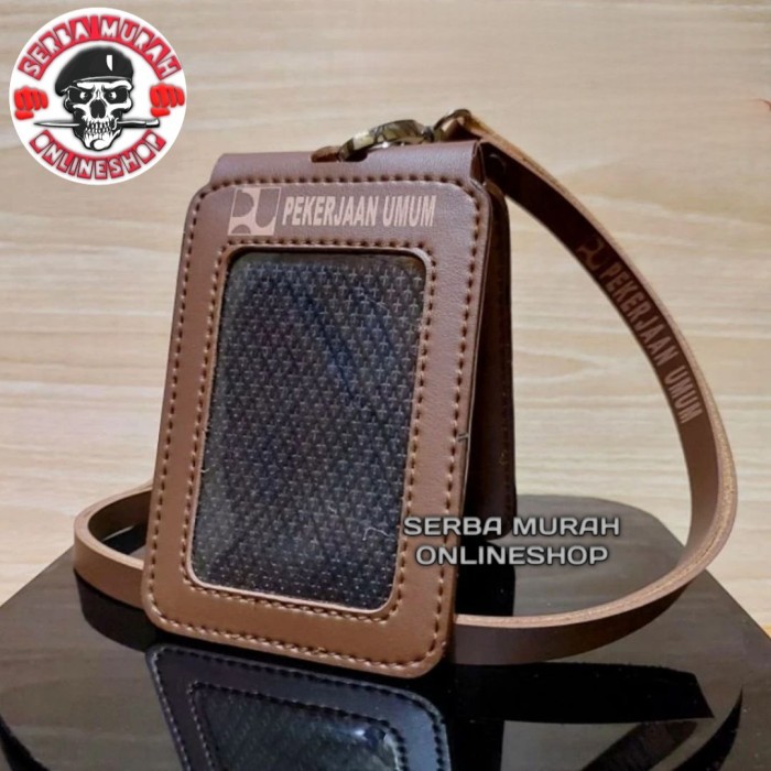 

Sale Id Card Holder Tali Lanyard Name Tag Model Lipat Logo Pupr