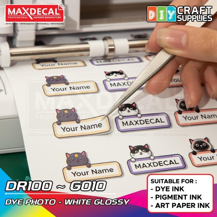 

BEBAS ONGKIR - MAXDECAL DIY Stiker Photo Paper Inkjet Coating DR100-G010