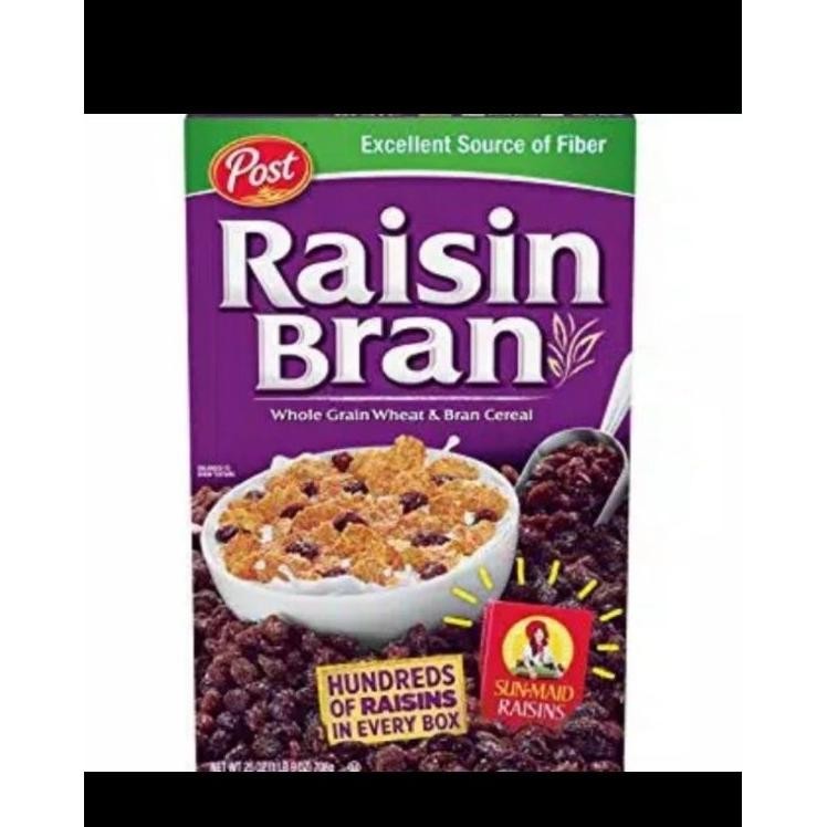 

Post Raisin Bran Cereal Sereal Box