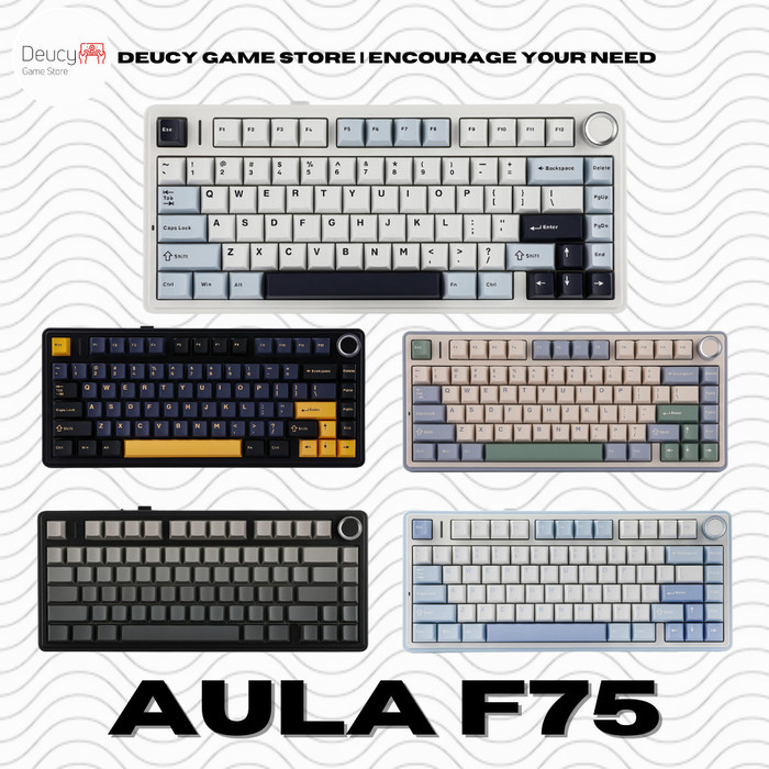 Aula F75 Gasket Wireless Triple Connection Mechanical Keyboard