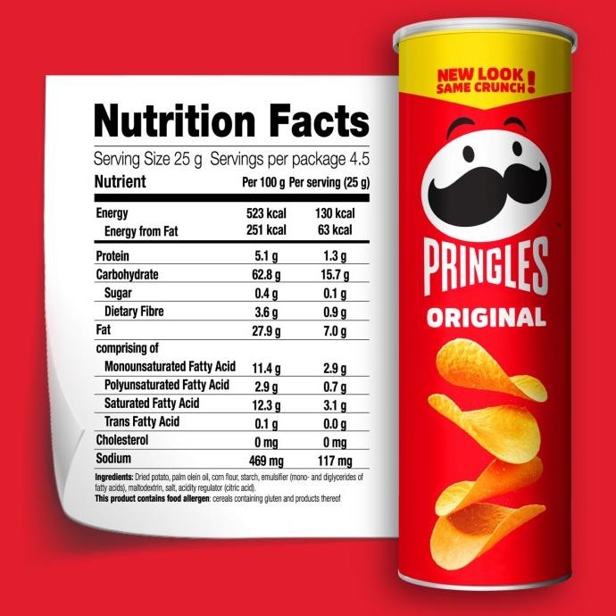 

[Carton Deals] Pringles Original 102Gr Keripik (12 Pcs)